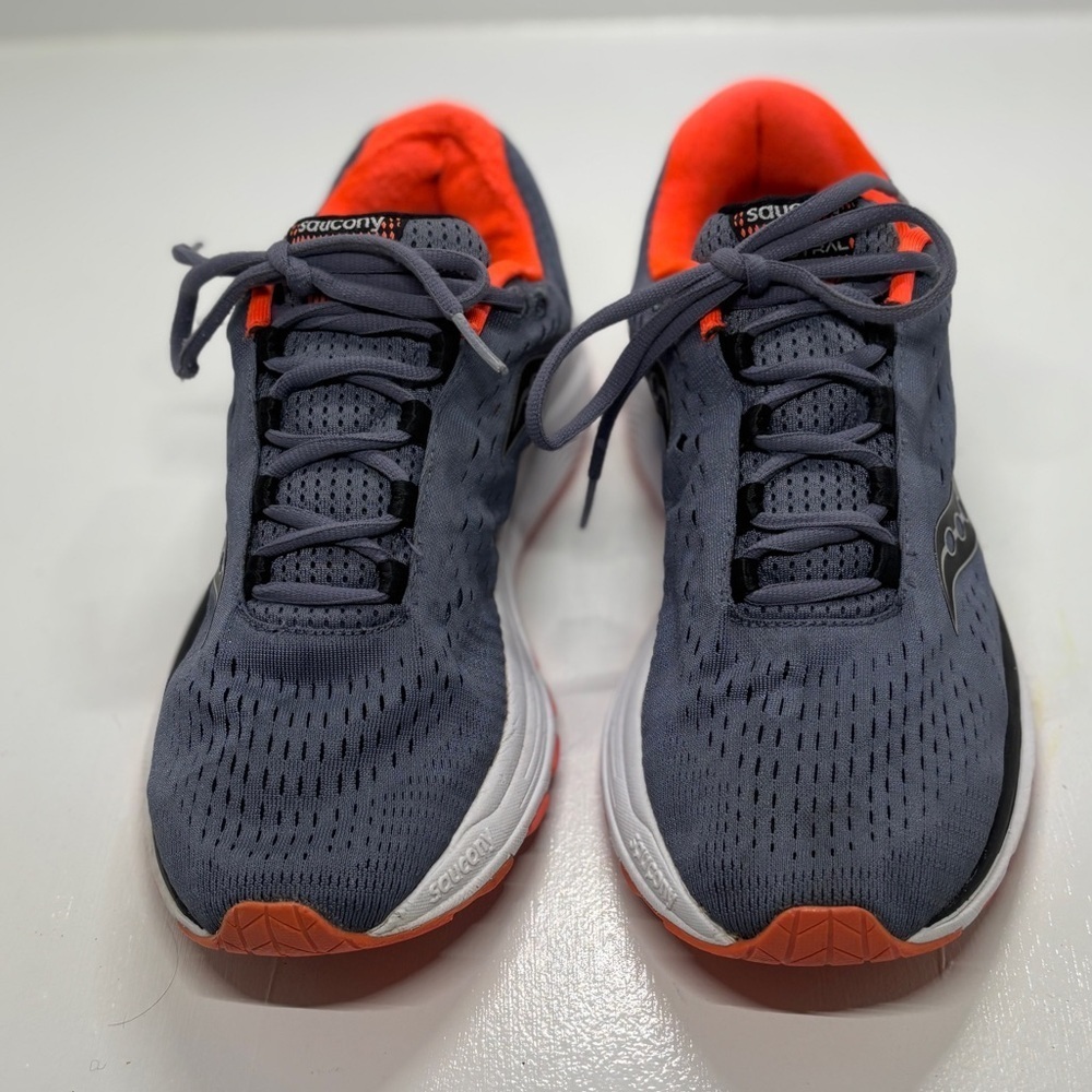 Saucony Jazz 20 Running Shoes Men’s Size 8 Gray Orange Athletic Trainer Sneakers - Picture 4 of 12